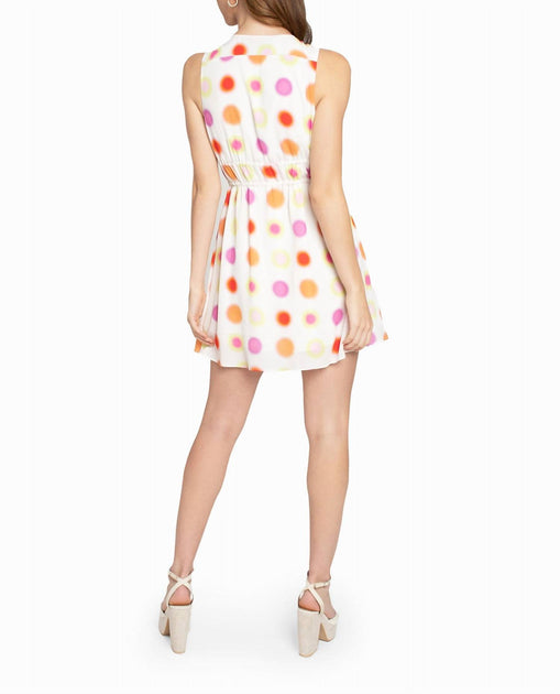 Nicole Miller Radiant Aura Silk Mini Dress Multi Small 3