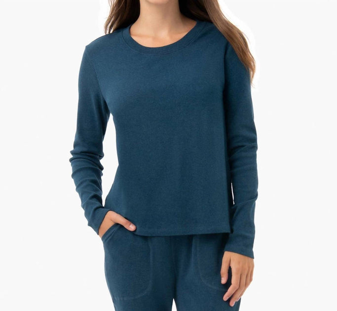 Under the Canopy Organic Cotton Long Sleeve Tee Blue Large 2