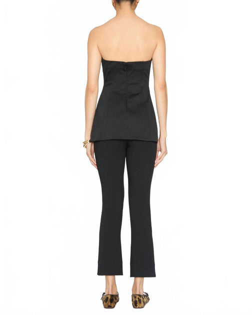 STAUD Silvia Strapless Top Black US 8 3