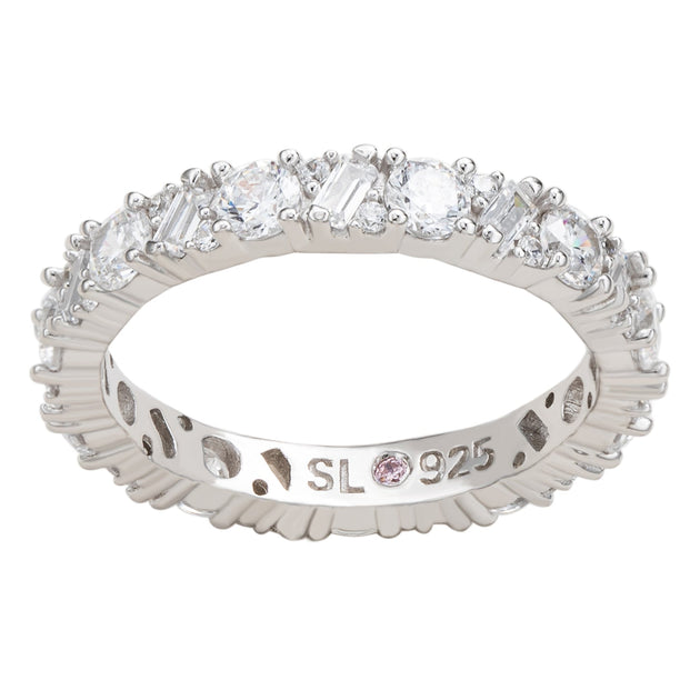 Suzy Levian Eternity Band Silver US 5 4