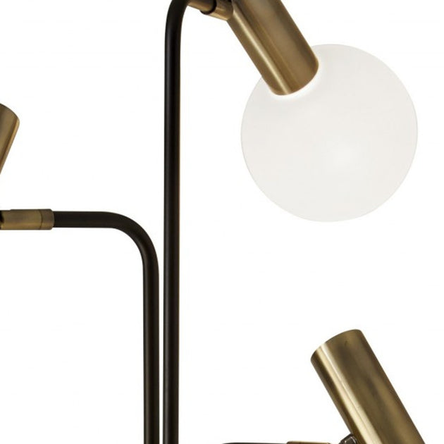Hivvago 70 inch Black 3-Light Floor Lamp 3