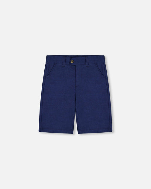 Deux par Deux Slant Pocket Bermuda Shorts Navy Blue US 5T 2