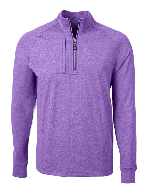 Cutter & Buck Adapt Eco Knit Heather Quarter Zip Pullover Multi XXXLarge 4