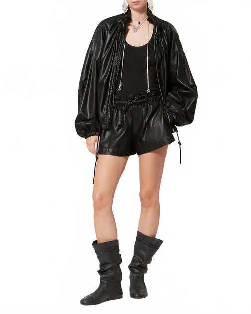 Isabel Marant Naline Pull-On Shorts Schwarz 38 2