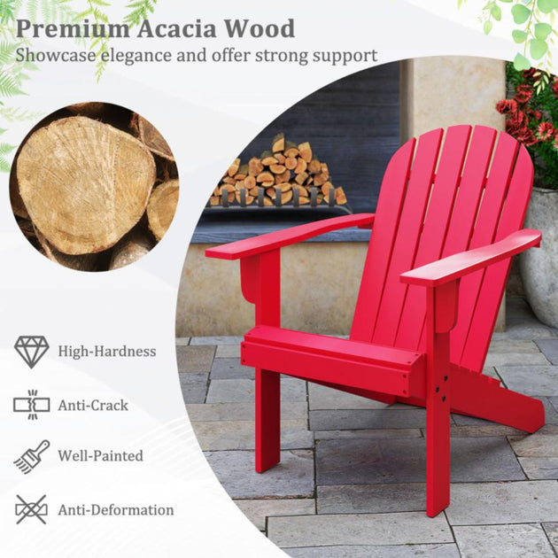Hivvago Adirondack Chair Red 7