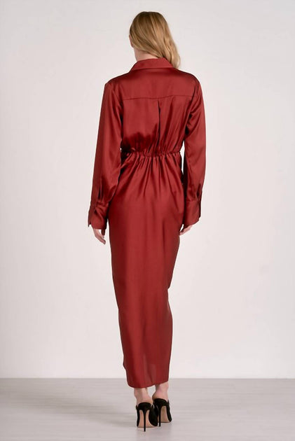 ELAN Madeline Maxi Dress Red XSmall 4