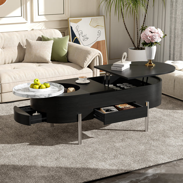 Streamdale Lift Top Coffee Table Brown 2
