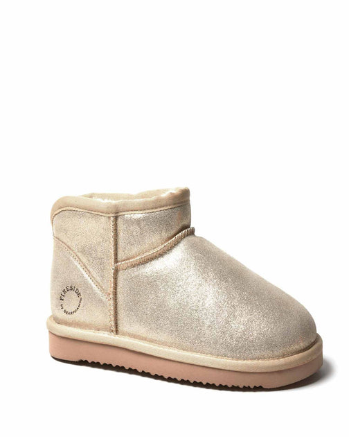 Fireside by Dearfoams Riverland Micro Bootie Gold US 7 2