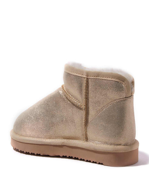 Fireside by Dearfoams Riverland Micro Bootie Gold US 7 4