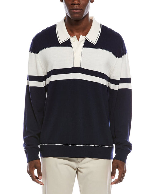 SIMKHAI Gestreiftes Woll-Poloshirt 2
