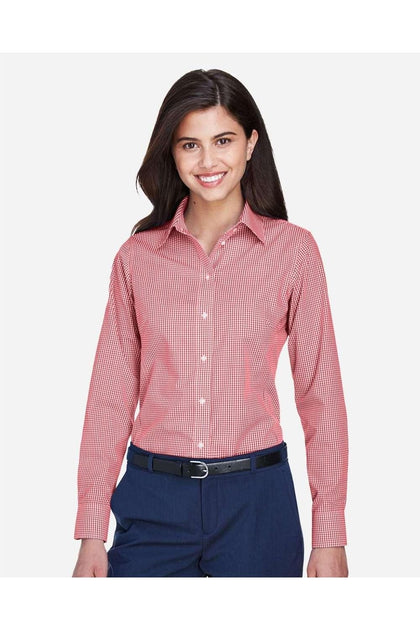 Devon & Jones Crown Collection Women's Woven Dress Shirt White XLarge 4