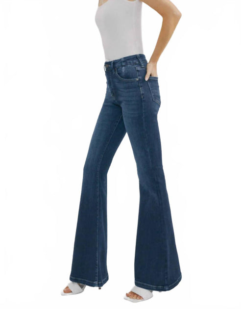 KanCan Arizona High Rise Flare Jeans Blue 24 3