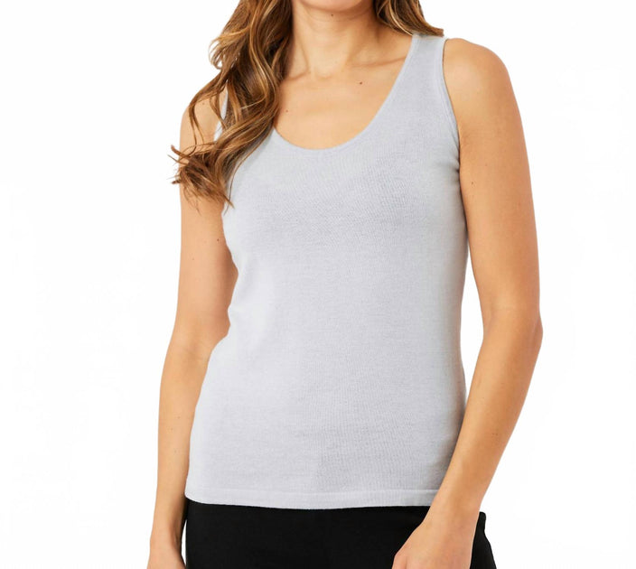 Angel Apparel Bra-Friendly Tank Weiß Large 3