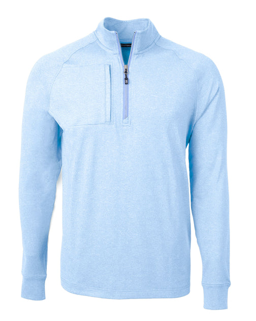 Cutter & Buck Adapt Eco Knit Heather Quarter Zip Pullover Multi XXXLarge 2