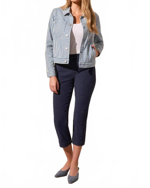 TRIBAL Riviera Button-Front Jacket Blue XL 3