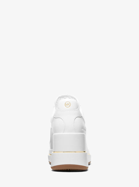 Michael Kors Emmy Wedge Trainer White US 8.5 4