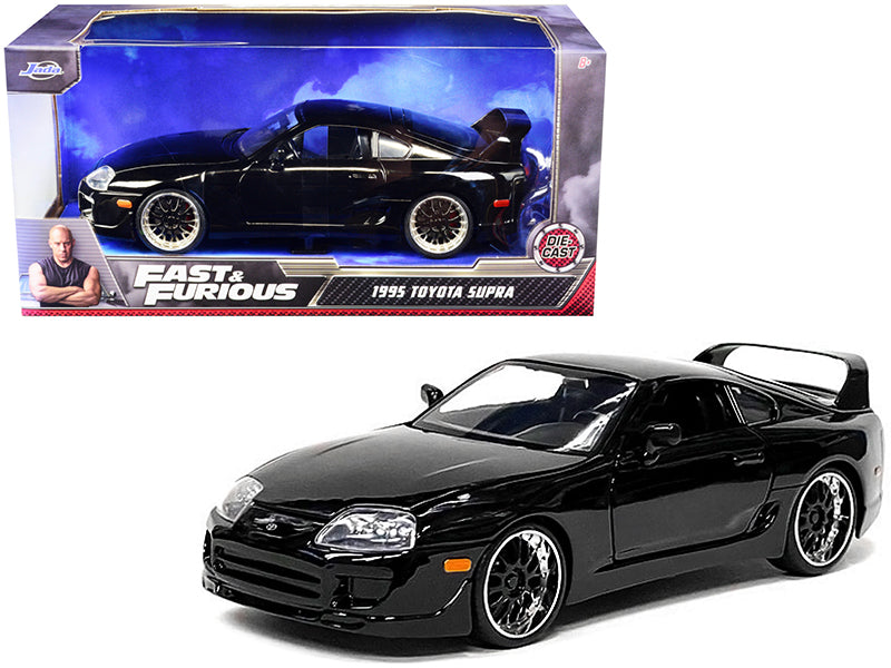 Jada 1995 Toyota Supra Modellauto Schwarz 1/24 3