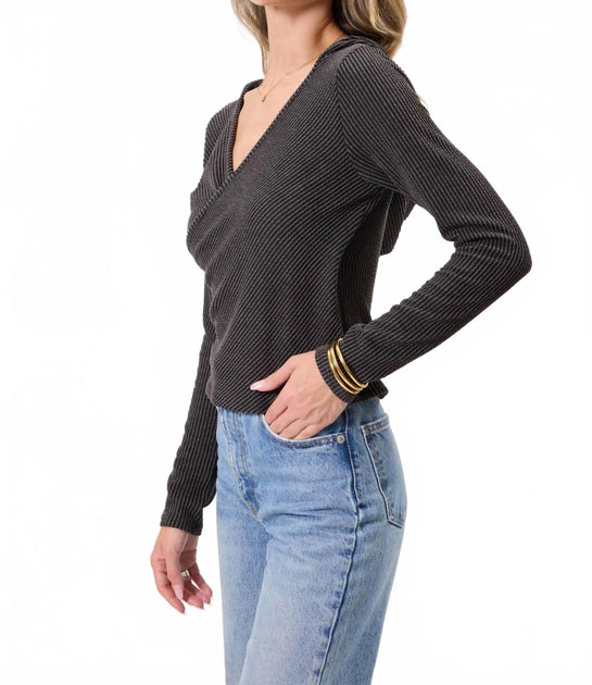 Kylie Paige Danielle Top Grey Large 4