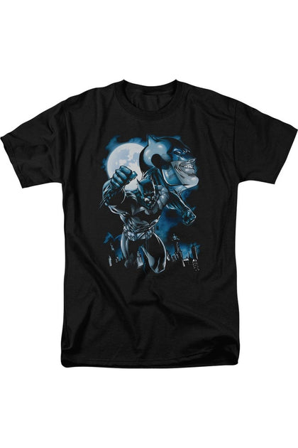 Gildan Batman Moonlight Bat Short Sleeve Tee Black 4XLarge 2