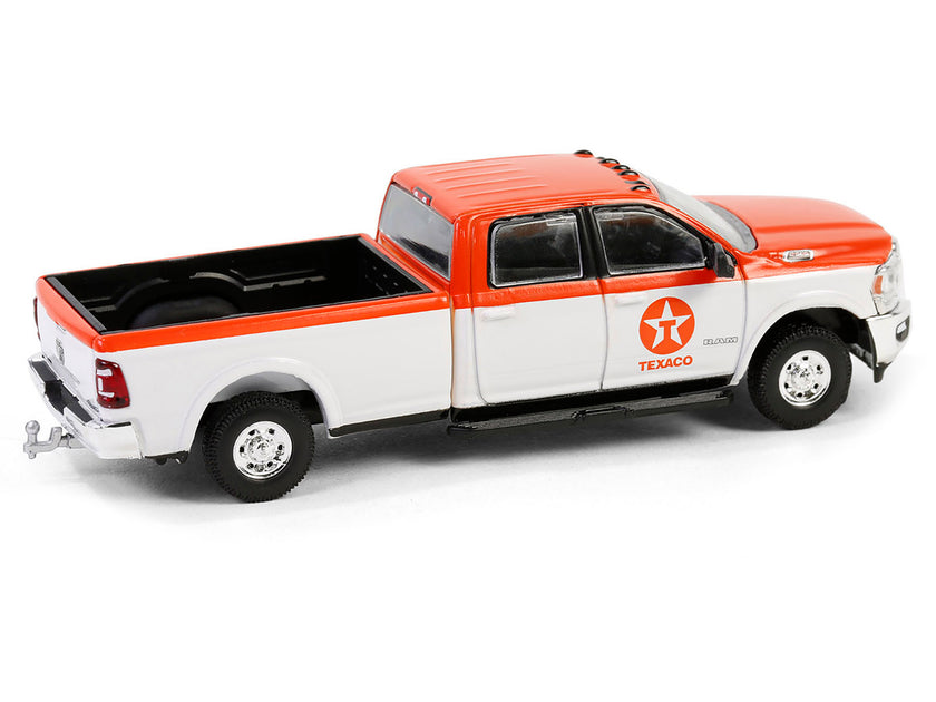 Greenlight 2023 Ram 2500 Pickup Truck Texaco Orange White 1/64 4