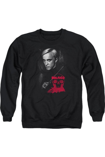 Gildan Harry Potter Draco Portrait Crewneck Sweatshirt Black XLarge 2