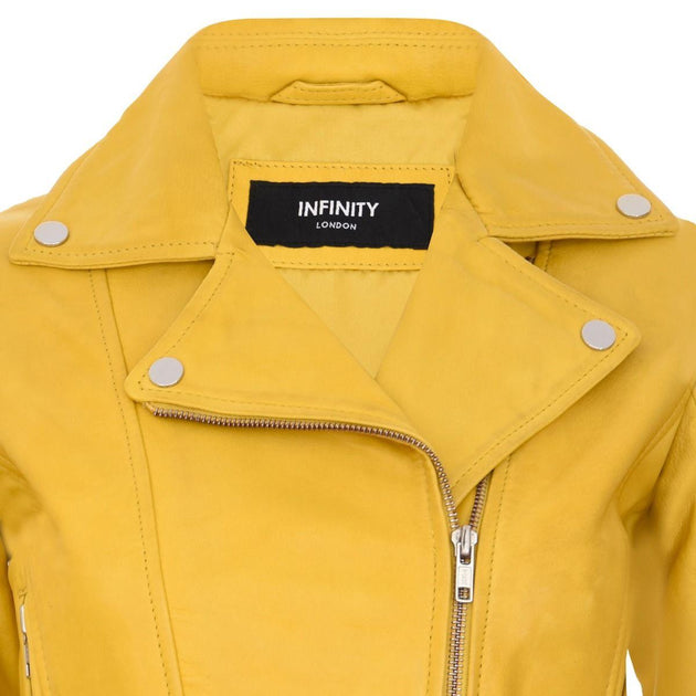 TruClothing Biker Jacket Yellow Small 3