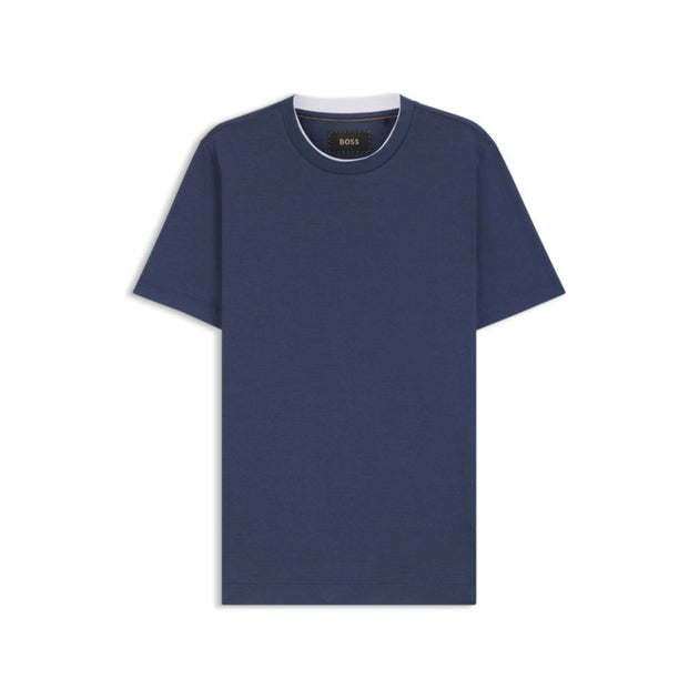 Boss Cotton-silk T-shirt Blue Large 2