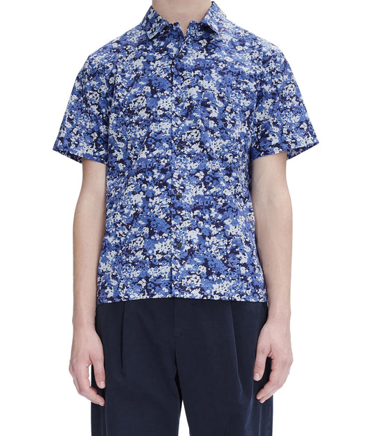 A.P.C. Lloyd Short-Sleeve Shirt Blue Large 3