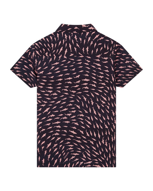 Boardies X Raeburn Sharks Open Collar Shirt Blue US 6 3