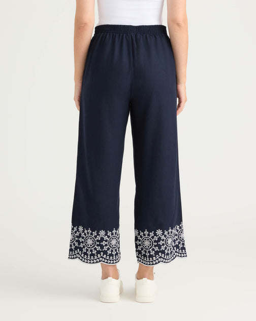 Ellen Tracy Cropped Pant White XLarge 3