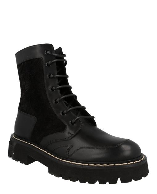Ferragamo Ankle-Length Combat Boots Black US 8 3