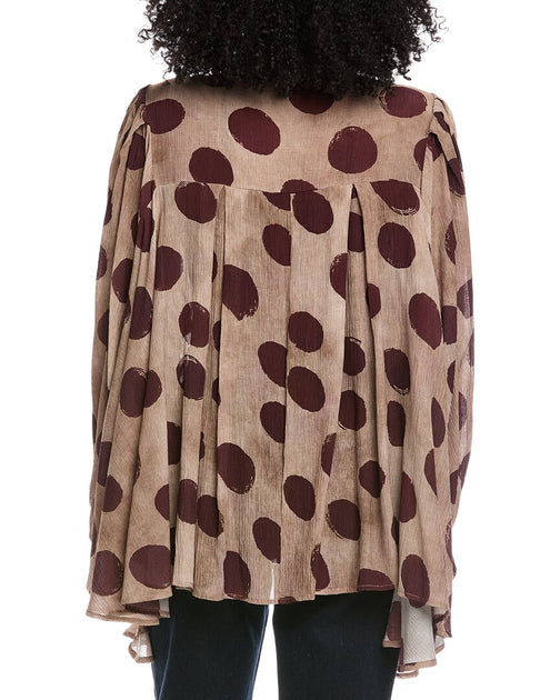 Beulah Printed Top Brown One Size 3