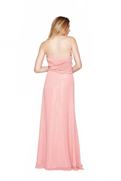Milano Formals Serenity Drape Strapless Gown Pink US 16 3