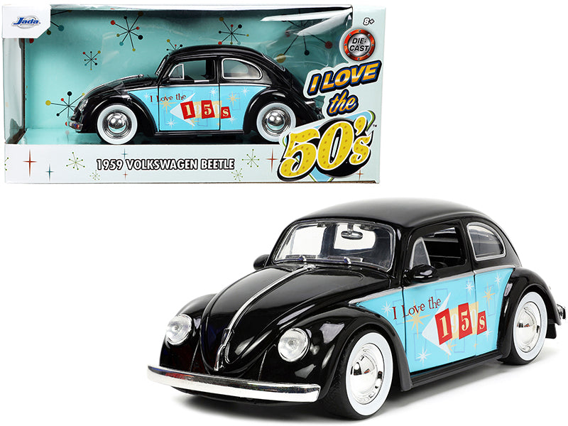 Jada 1959 Volkswagen Beetle Diecast Model Car Black 1/24 2