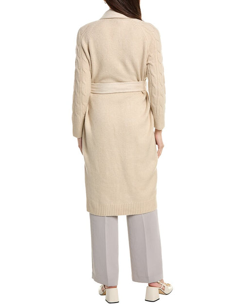 Vince Camuto Wool-Blend Coat Beige Large 3
