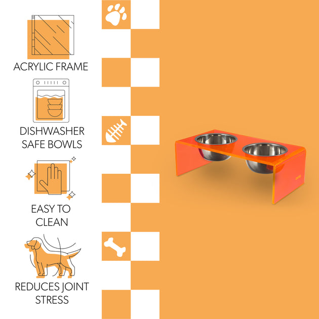 THE LICKER STORE Keaton Pet Feeder Acrylic Multi Large 3