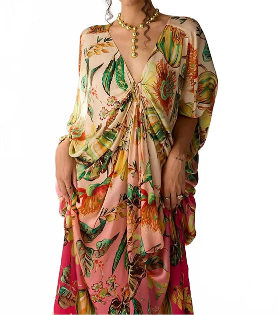 VERB Amiya Kaftan Dress Multi 1X 4