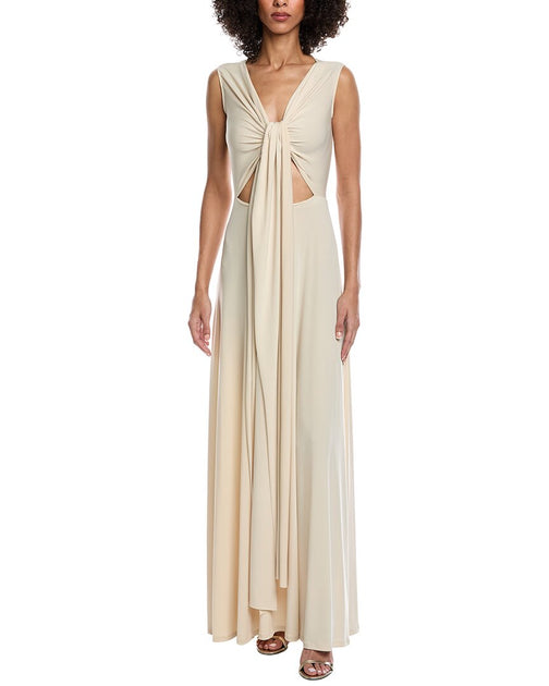 issue New York Wrap Bodice Gown Beige S 2