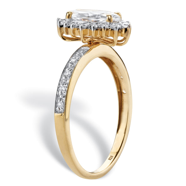 Palm Sapphire Diamond Ring Silver US 6 3