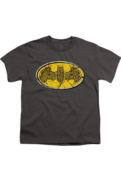 Gildan Batman Celtic Shield Youth T-Shirt Black Large 2