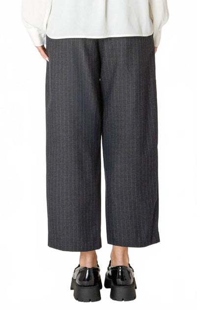 Black Tape Button Hem Pants Blue Small 3