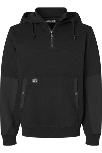 DRI DUCK Mission Quarter-Zip Hooded Pullover Black 4XLarge 2