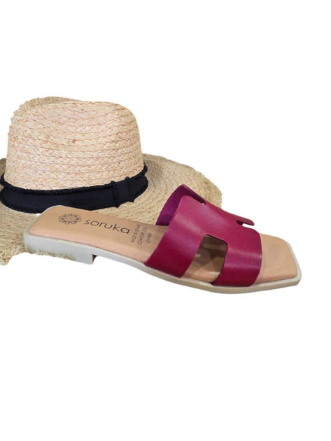 Soruka Daphne Sandals Fuchsia/Beige US 10.5 3