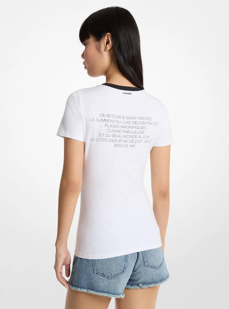 Michael Kors St. Tropez T-Shirt White Large 4