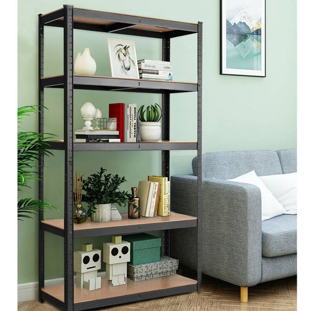 Hivvago 5 Tier Shelving Unit Black 4