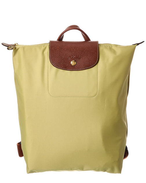 Longchamp Le Pliage Original Mittelgroßer Canvas Rucksack Gelb 2