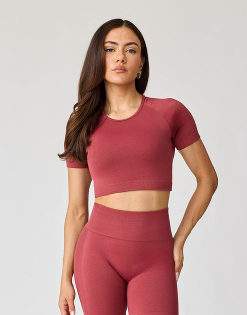 AVA Active AirLite Seamless Crop T-Shirt Green XLarge 2