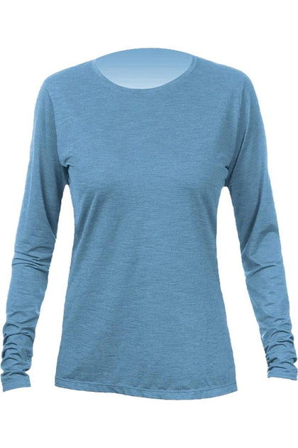 ANETIK Damen Breeze Tech Langarm T-Shirt Blau XLarge 4