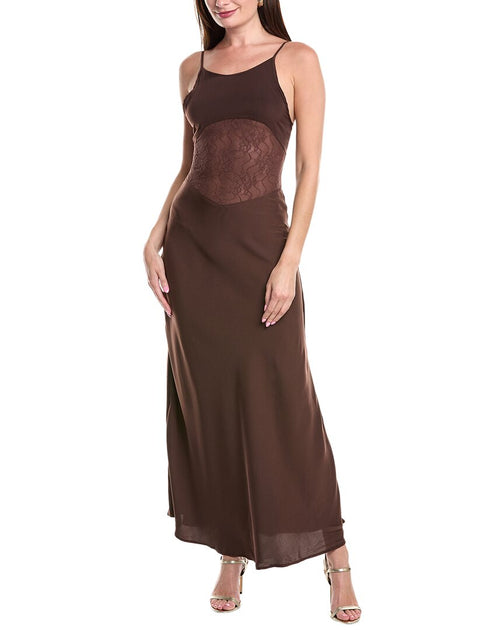 knee length dresses for ladies WeWoreWhat Lace Slip Midi Dress