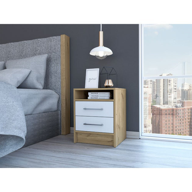 Streamdale Eter Nightstand White 4